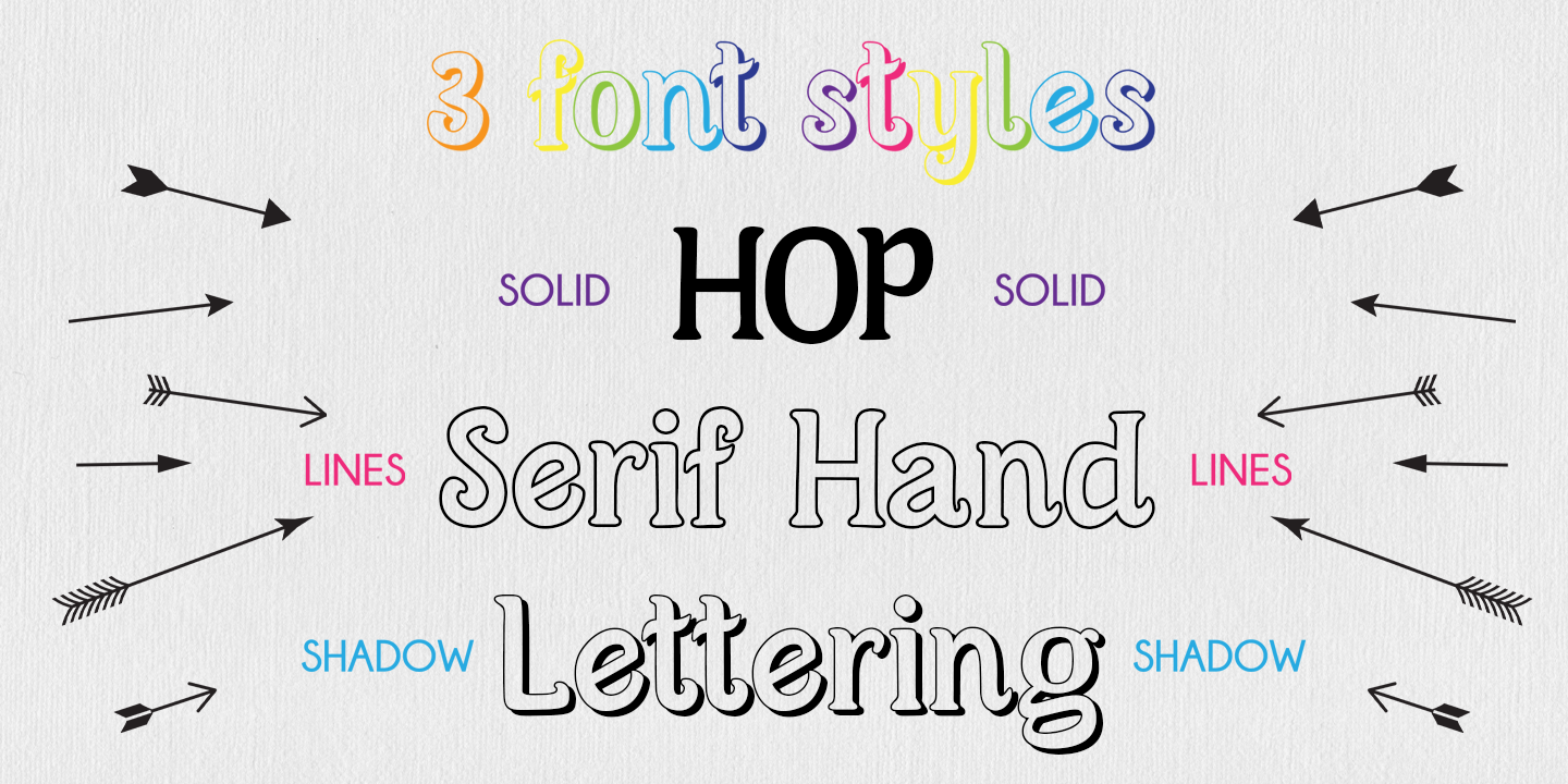 Ejemplo de fuente Hop Serif Hand Lettering #4